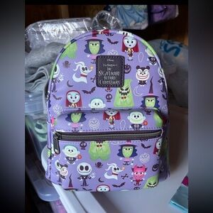 Disney Loungefly Nightmare Before Christmas chibi Backpack